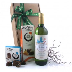 Hampers and Gifts to the UK - Send the Christmas Wine Gifts - Seasons Greetings Snowman